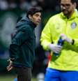 Abel Ferreira em jogo contra o River  Foto: JHONY INACIO/ENQUADRAR/ESTADÃO CONTEÚDO