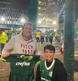 Britânico vira torcedor do Palmeiras, vai ao Allianz para jogo da Libertadores e se declara a Endrick  Foto: Raul Godoy/Terra