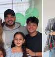 Yhudy ao lado do pai, Wesley Safadão, e da mãe, Mileide Mihaile  Foto: Montagem: Reprodução/Instagram/@wesleysafadao e @mileidemihaile