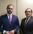 Eduardo Bolsonaro (PL-SP) e Delegado Marcelo Freitas (União-MG) em vídeo publicado em outubro de 2019  Foto: Reprodução