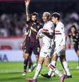 Luciano na derrota para a LDU  Foto: JHONY INACIO/ENQUADRAR/ESTADÃO CONTEÚDO