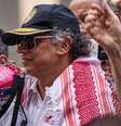 Gustavo Petro fez um discurso em protesto pró-Palestina em Nova York na sexta-feira  Foto: Reuters / BBC News Brasil