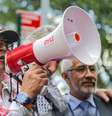 Petro durante protesto pró-Palestina em Nova York em 26 de setembro  Foto: ANSA / Ansa - Brasil