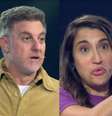 Giovanna, Luciano Huck e Sofia no The Wall, do Domingão (Reprodução/TV Globo)  Foto: Contigo