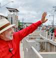 Lula durante visita às obras de macrodrenagem e urbanização do Canal da União, em Belém  Foto: Ricardo Stuckert/PR