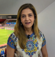 Leila Pereira em vídeo publicado após vitória do Palmeiras  Foto: Reprodução/X