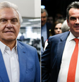 Ronaldo Caiado e Ciro Nogueira trocam farpas sobre eleição de 2026  Foto: Taba Benedicto/Estadão e Marcos Oliveira/Agência Senado