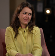 Manuela Dias em entrevista ao Fantástico  Foto: Reprodução/Globo