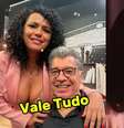 Casal brincou sobre o papel de Cássia Kis na versão original  Foto: @dadacoelho via Instagram/TV Globo/Reprodução / Estadão