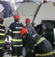 Mezanino do restaurante Jamile desabou na Bela Vista, em São Paulo  Foto: Divulgação/Corpo de Bombeiros