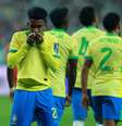  Foto: Han Myung-Gu/Getty Image - Legenda: Estêvão teve uma atuação consistente com a camisa da Seleção Brasileira / Jogada10