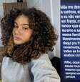 Letícia da Silva Costa foi morta a facadas  Foto: Reprodução/crushdecachos/Instagram/Reprodução