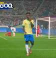 Vini Jr mandou beijo após marcar gol pela Seleção Brasileira, contra a Coreia do Sul  Foto: Reprodução/GE