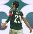 Veiga participou de três gols da goleada alviverde –  Foto: Cesar Greco/Palmeiras / Jogada10