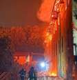 Incêndio no Monastério de Bernaga, na Itália  Foto: ANSA / Ansa - Brasil