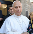 O papa Leão XIV abençoou uma imagem de Nossa Senhora Aparecida, celebrada neste dia 12  Foto: Vatican Media