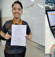 Ingrid Tayná Jardim de Brito Orbelli, de 19 anos, conquistou a medalha de prata na Olimpíada Brasileira de Matemática em Libras (OBM Libras), na categoria Ensino Médio  Foto: Arquivo Pessoal/Professora Ana Paula Salomão