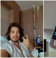 Tiago Iorc está internado para tratar uma hérnia de disco  Foto: Reprodução/Instagram