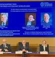 O Prêmio Nobel de Economia de 2025 foi para Joel Mokyr, Philippe Aghion e Peter Howitt  Foto: Getty Images