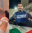 À esquerda, Naji Aljafarawi ao reencontrar o pai; à direita, seu irmão, Saleh Aljafarawi, jornalista morto neste domingo  Foto: Reprodução/Instagram/hiddenpalestine/wael_eldahdouh