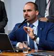 Eduardo Bolsonaro é alvo de representação do PT por quebra de decoro parlamentar  Foto: Jane de Araújo/Agência Senado / Estadão