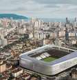  Foto: Divulgação - Legenda: Nova Vila Belmiro, o projeto do estádio do Santos / Jogada10