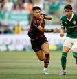 Palmeiras e Flamengo em jogo válido pelo primeiro turno do Brasileirão  Foto: Miguel Schincariol/Getty Images