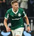  Foto: Cesar Greco/Palmeiras - Legenda: Bruno Fuchs em campo pelo Palmeiras / Jogada10