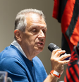 Bap, presidente do Flamengo, entrou em rota de colisão com o Palmeiras em relação à Libra  Foto: Mariana Sá/Flamengo