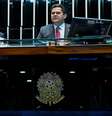 A sessão foi conduzida pelo presidente do Senado, Davi Alcolumbre   Foto: Waldemir Barreto/Agência Senado