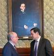 Vieira e Marco Rubio em reunião na Casa Branca   Foto: Itamaraty 