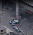 A Polícia Militar esteve no local do crime na manhã desta sexta-feira, 17  Foto: Reprodução/TV Globo