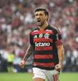 Arrascaeta comemora gol sobre o Palmeiras  Foto: ALEXANDRE DURÃO/ZIMEL PRESS/ESTADÃO CONTEÚDO