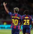 Lamine Yamal comemora gol pelo Barcelona  Foto: Javier Borrego/Europa Press via Getty Images