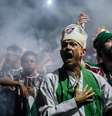  Foto: Marina Garcia/Fluminense - Legenda: Torcedor do Fluminense vestido de João de Deus no Maracanã / Jogada10