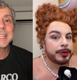 Montagem com cenas dos vídeos gravados pelos atores Alexandre Nero (à esquerda) e Luis Lobianco (`à direita)  Foto: Reprodução/Instagram
