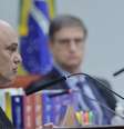 Ministro Alexandre de Moraes proferindo seu voto no julgamento da Ação Penal 2694 - Núcleo 4, nesta terça-feira, 21  Foto: Reprodução/Rosinei Coutinho/STF