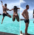 Laís Caldas e Gustavo Marsengo têm lua de mel 'invadida' por tubarão / Reprodução: Instagram  Foto: Contigo