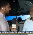 'Avião cai' ao vivo no Bom Dia PE  Foto: Reprodução/Globo