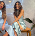 Patrícia e Paloma Poeta trabalham em emissoras concorrentes e participaram de gravação de mensagem de fim de ano da Globo  Foto: Reprodução/Instagram @patriciapoeta