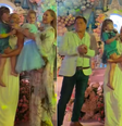 Leonardo comemora aniversário da neta Maria Flor, mas caras e bocas durante fala de Virgínia chamam atenção  Foto: Reprodução/Instagram @leonardo