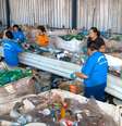 Associação e Cooperativa Recicle a Vida, do Distrito Federal, funcional como centro de ccapacitação e tratamento de resíduos.  Foto: Edmar Chaperman/Funasa