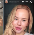Após repercussão das imagens da suposta agressão, modelo voltou às redes sociais para compartilhar o contato de seu advogado: "Eu acho que não tem o porquê eu vir aqui falar mais nada. Eu acho que eu já falei demais"  Foto: Reprodução/Instagram/@luapio/@tomaszewsk