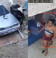 Boi descontrolado invade casa, destrói carro e assusta moradores no interior do Ceará  Foto: Reprodução/X