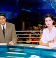 William Bonner e Fátima Bernardes na bancada do Jornal Nacional  Foto: Reprodução/Globo