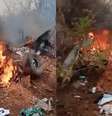 Avião explodiu após queda no Quênia   Foto: Reprodução/onjolo_kenya/X