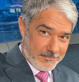 William Bonner em selfie para as redes sociais  Foto: Reprodução/Instagram