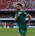 Flaco López (Palmeiras) celebrando seu gol contra o São Paulo, no dia 05.10.2025   Foto: ZUMA Press / Alamy