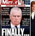 A imprensa britânica noticia a queda monumental de Andrew e a consequências para a ex-mulher e as filhas dele  Foto: Reproduções/The Miror e @sarahferguson15