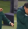 Abel Ferreira chora após classificação do Palmeiras para a semifinal da Libertadores  Foto: Reprodução/ESPN